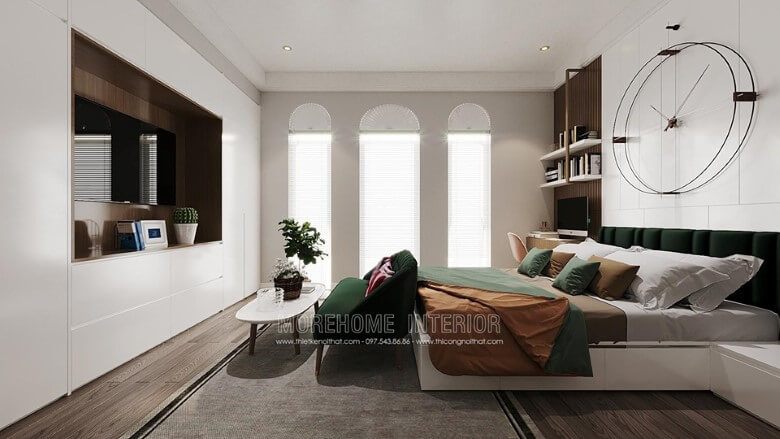 Morehome cung cấp cho khách hàng một loại giường ngủ gỗ màu trắng tinh tế để tạo cho họ một không gian ngủ êm ái và nâng niu giấc ngủ của họ.